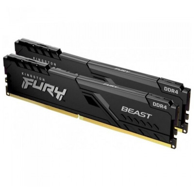 Модуль памяти Kingston Fury Beast KF432C16BBK2/32 DDR4 DIMM 32Gb KIT (2x16Gb) 3200 MHz CL16 (302008)
