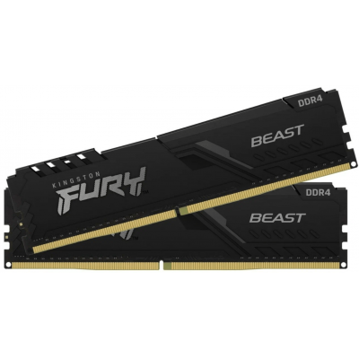 Модуль памяти Kingston Fury Beast KF432C16BBK2/32 DDR4 DIMM 32Gb KIT (2x16Gb) 3200 MHz CL16 (302008)