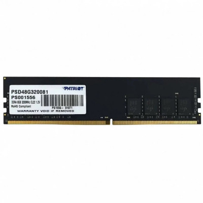 Модуль памяти Patriot Signature, PSD48G320081, DDR4, DIMM, 8Gb, 3200Mhz, CL22