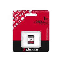 Карта памяти SD, Kingston Canvas React Plus, 1Tb, SDR2V6/1TB, UHS-II, R280/W150, V60
