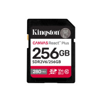 Карта памяти SD, Kingston Canvas React Plus, 256GB, SDR2V6/256GB, UHS-II, R280/W150, V60