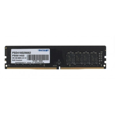 Модуль памяти Patriot, PSD416G26662, DDR4, 16 GB ,DIMM  CL19, 8 chip
