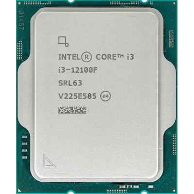 Процессор Intel Core i3-12100F Alder Lake (3200MHz, LGA1700, L3 12Mb), oem