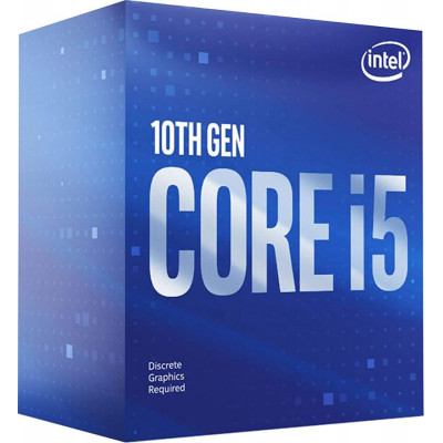Процессор Intel Core i5-10400F Comet Lake (2900MHz, LGA1200, L3 12Mb), oem