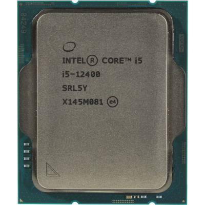 Процессор Intel Core i5-12400 Alder Lake (2500MHz, LGA1700, L3 18Mb), oem