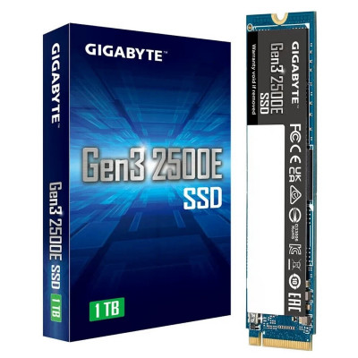 Твердотельный накопитель SSD 1 Tb PCIe 4.0 GIGABYTE, G325E1TB, NVMe1.3, M.2 2280, 2400R/1800W