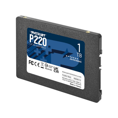 Твердотельный накопитель SSD 1 Tb SATA 6Gb/s Patriot P220 P220S1TB25 2.5