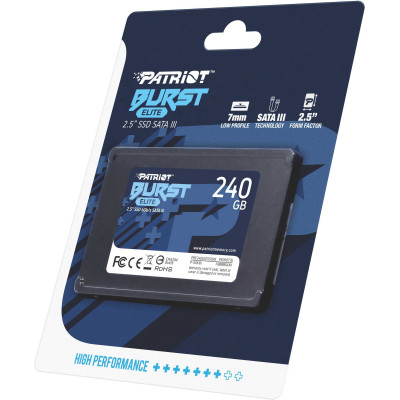Твердотельный накопитель SSD 240 Gb SATA 6Gb/s Patriot Burst Elite PBE240GS25SSDR 2.5