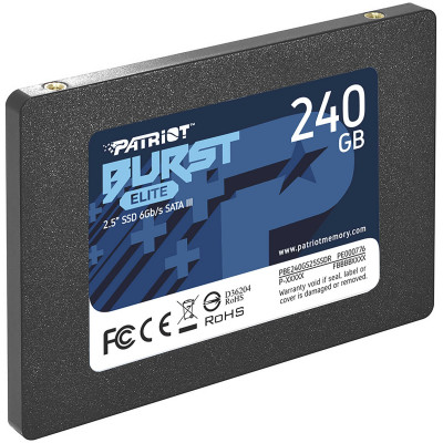 Твердотельный накопитель SSD 240 Gb SATA 6Gb/s Patriot Burst Elite PBE240GS25SSDR 2.5