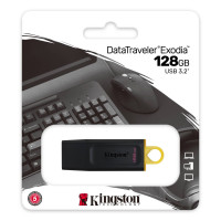 Флэш-накопитель Kingston 128Gb USB3.2 Gen1 Data Traveler Exodia (Black+Yellow)