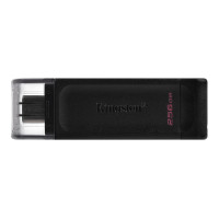 Флэш-накопитель Kingston 256Gb USB-C 3.2 Data Traveler 70 (Black)