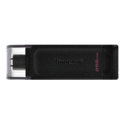 Флэш-накопитель Kingston 256Gb USB-C 3.2 Data Traveler 70 (Black)