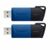 Флэш-накопитель Kingston 64Gb USB3.2 Gen1 Data Traveler Exodia M (Black+Blue) 2 pcs