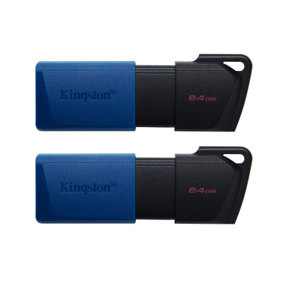 Флэш-накопитель Kingston 64Gb USB3.2 Gen1 Data Traveler Exodia M (Black+Blue) 2 pcs