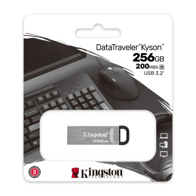 Флэш-накопитель Kingston 256Gb USB3.2 Gen1 Data Traveler Kyson (Metal Case) Флэш-накопитель Kingston 256Gb USB3.2 Gen1 Data Traveler Kyson (Metal Case)