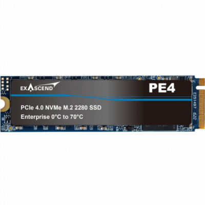 Твердотельный накопитель SSD 7680Gb, M.2 2280, Exascend PE4, 3D TLC, PCIe4.0, TBW 8000, R2200/W2200