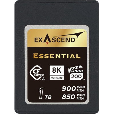 Карта памяти CFexpress Type A, 1Tb, Exascend Essential, VPG200 - 8K, PCIe3.0, R900/W850 Карта памяти CFexpress Type A, 1Tb, Exascend Essential, VPG200 - 8K, PCIe3.0, R900/W850