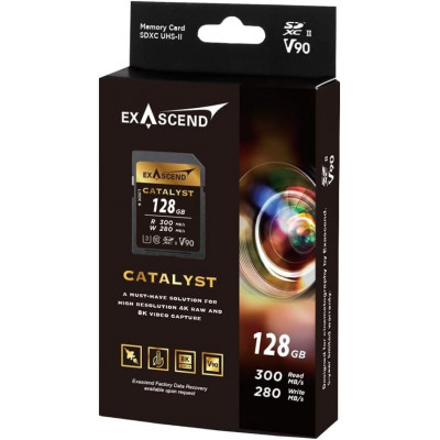 Карта памяти SD Exascend Catalyst, 128Gb, SDXC II, UHS-II (V90), R300/W280 Карта памяти SD Exascend Catalyst, 128Gb, SDXC II, UHS-II (V90), R300/W280