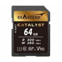 Карта памяти SD Exascend Catalyst, 64Gb, SDXC II, UHS-II (V90), R300/W280