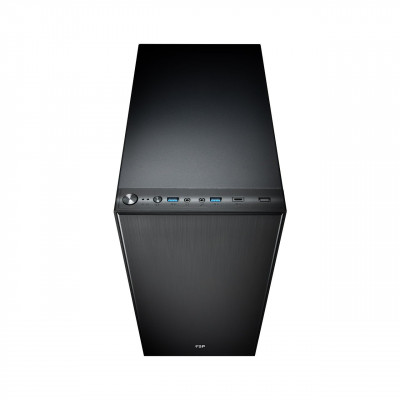 Компьютерный корпус FSP CMT223S (Silent tower), Без БП, 2xUSB3.0/1xType-C, 4xFAN120mm, Black, ATX