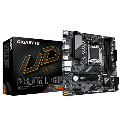 Материнская плата GIGABYTE B650M D3HP, AM5, B650, PCIe4.0, HDMI+2xDP, 4xDDR5, 2.5GLAN, 2xM.2, mATX