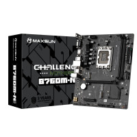 Материнская плата MaxSun Challenger B760M-N D5, LGA1700, 2xDDR5, 3xSATA, 2xM.2, HDMI+VGA, mATX