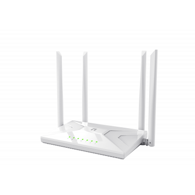 Wi-Fi роутер Netis NC21, WiFi 5, AC1200, 300+867Мбит/с, 4x5dBi, TR-069, WPS, Mesh, IPTV, WAN, 3xLAN