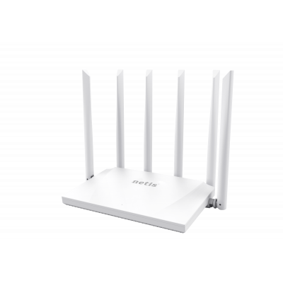 Wi-Fi роутер Netis NC63, WiFi 5, AC1200, 300+867Мбит/с, 6x5dBi, TR-069, Mesh, IPTV, GWAN, 3xGLAN