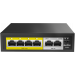 Коммутатор Netis P106C, 4x100 LAN PoE(max 30W/port), 2x100 Uplink, max 60W PoE