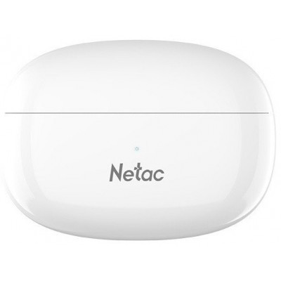 Наушники беспроводные Netac LK55, BT5.3, 4.8g, 9/18h, 0.055/0.3Ah, защита IPX4, clear voice, White