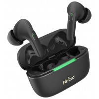 Наушники беспроводные Netac LK65A, BT5.3, 4g, 5/19h, 0.4Ah, d13mm, шумопод. ANC+ENC, Bass, typeC