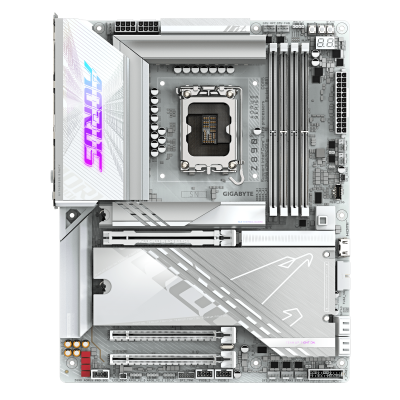Материнская плата GIGABYTE Z890 AORUS PRO ICE, LGA1851, Z890, 4xDDR5, PCIe5.0, HDMI+USB4, 5xM.2, ATX