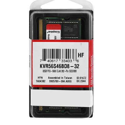 Модуль памяти Kingston KVR56S46BD8-32 DDR5 SODIMM 32Gb 5600MHz CL46