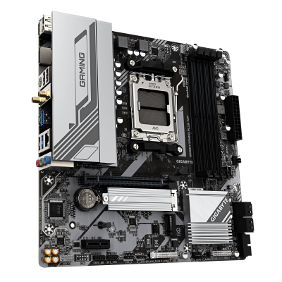 Материнская плата GIGABYTE B650M GAMING PLUS WF, AM5, B650, 4xDDR5, PCIe4.0, HDMI+2xDP, 2xM.2, mATX Материнская плата GIGABYTE B650M GAMING PLUS WF, AM5, B650, 4xDDR5, PCIe4.0, HDMI+2xDP, 2xM.2, mATX