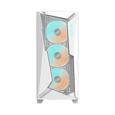 Компьютерный корпус GigaByte C301 GLASS WHITE V2, Без БП, 2xUSB3.0/Type-C, 4xARGB, White, E-ATX