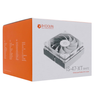 Кулер для процессора ID-Cooling IS-47-XT White, S1700/1200/115x/AMD, 95W, 9cm, 800-2800rpm, 4pin