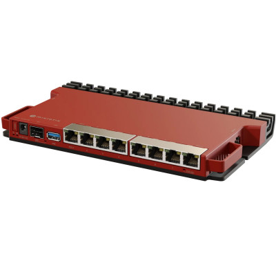 WiFi маршрутизатор MikroTik L009UiGS-2HaxD-IN, Wi-Fi 6, 574Mbps, 8xGLAN (1xPoE-out), 1×SFP, 1xUSB3.0 WiFi маршрутизатор MikroTik L009UiGS-2HaxD-IN, Wi-Fi 6, 574Mbps, 8xGLAN (1xPoE-out), 1×SFP, 1xUSB3.0