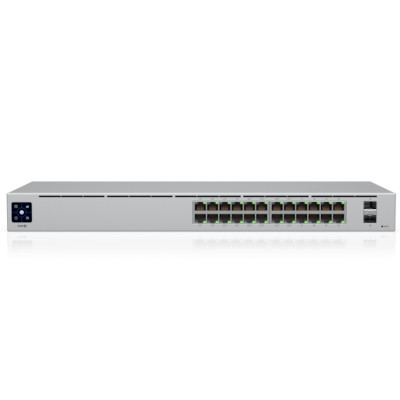 Коммутатор UBIQUITI, USW-24-POE, 16xGbE PoE+, 8xGbE, 2x1G SFP, Layer 2, fanless, 95W Коммутатор UBIQUITI, USW-24-POE, 16xGbE PoE+, 8xGbE, 2x1G SFP, Layer 2, fanless, 95W