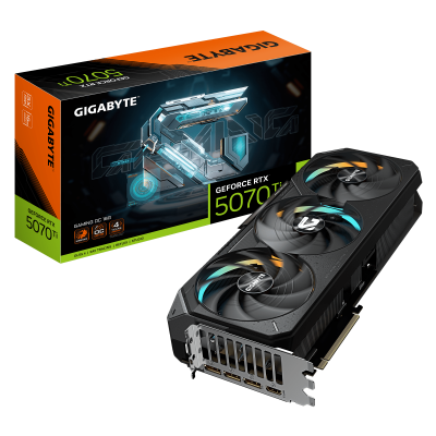 Видеокарта GIGABYTE GeForce RTX 5070 Ti GAMING OC 16G, 16Gb/256bit GDDR7, 1хHDMI+3xDP, PCIe5.0