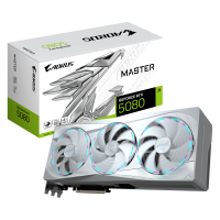 Видеокарта GIGABYTE AORUS GeForce RTX 5080 MASTER ICE 16G, 16Gb/256bit, 1хHDMI+3xDP, PCIe5.0