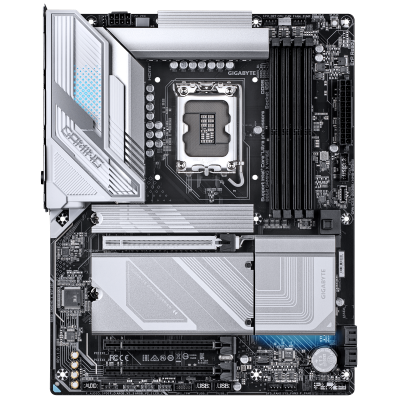 Материнская плата GIGABYTE B860 GAMING X WIFI6E, LGA1851, 4xDDR5, PCIe5.0, HDMI+DP+USB4, 2xM.2, ATX