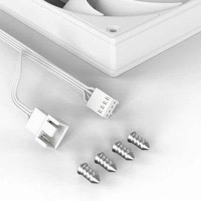 Кулер для корпуса ID-Cooling AS-120-W, 12cm, 2000rpm, 58CFM, 27.2dBA, white, 4pin