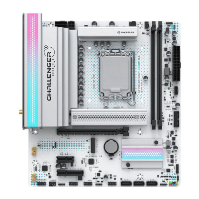Материнская плата MaxSun Challenger Z890M WIFI ICE, LGA1851, 2xDDR5, PCIe5.0, HDMI+DP, 2xM.2, mATX