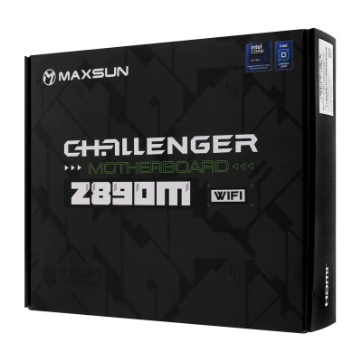 Материнская плата MaxSun Challenger Z890M WIFI, LGA1851, 2xDDR5, PCIe5.0, HDMI+DP, 2xM.2, mATX