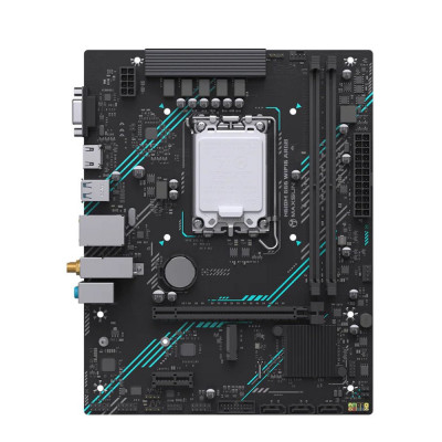 Материнская плата MaxSun MS-H610M 666 WIFI6 ARGB, LGA1700 H610, 2xDDR4, PCIe4.0, HDMI+VGA, M.2, mATX