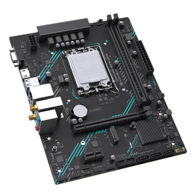 Материнская плата MaxSun MS-H610M 666 WIFI6 ARGB, LGA1700 H610, 2xDDR4, PCIe4.0, HDMI+VGA, M.2, mATX