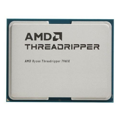 Процессор CPU AMD Ryzen Threadripper 7960X, 4.2(up to 5.3)GHz, 24C/48T, 24+128Mb, TDP350W, sTR5, oem