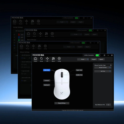 Мышь MCHOSE M7 Ultra, PAW3950-42Kdpi, 8000Hz, 500mAh, 2.4/BT/USB, 5buttons-60M, Light(55g), White Мышь MCHOSE M7 Ultra, PAW3950-42Kdpi, 8000Hz, 500mAh, 2.4/BT/USB, 5buttons-60M, Light(55g), White