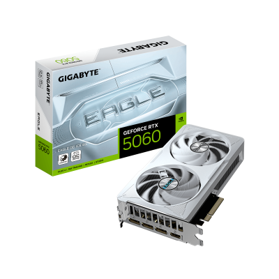 Видеокарта GIGABYTE GeForce RTX 5060 EAGLE OC ICE 8G, 8Gb/128bit, 1хHDMI+3xDP, PCIe5.0