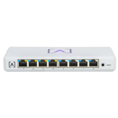 Коммутатор Alta Labs, S8-POE, 8xGb LAN, 4xPoE+, BT, Mobile App, IGMP, L2 layer, PoE 60W